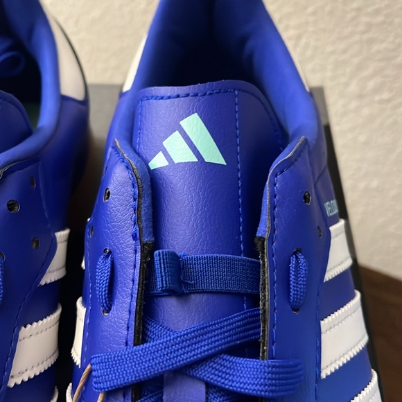 NWT Adidas Men's The Velosamba Vegan Shoes - Lucid Blue/Off White - HQ6709 - Picture 5 of 12